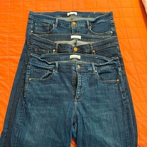 (3) pairs Loft jeans